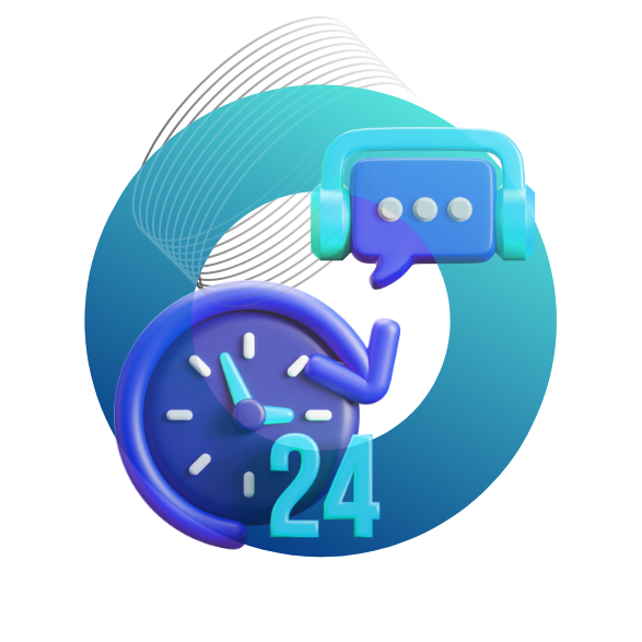Our technical team is here to help you 24/7!